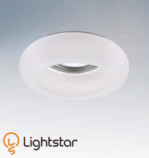 Светильник встраиваемый Lightstar 006201 TONDO OPACO MR16/HP16 ХРОМ/МАТОВЫЙ