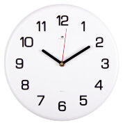 Часы настенные из металла "Классика" 27см, белый 2626-001