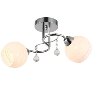 Люстра  AURA  S8181-2 CR+WT