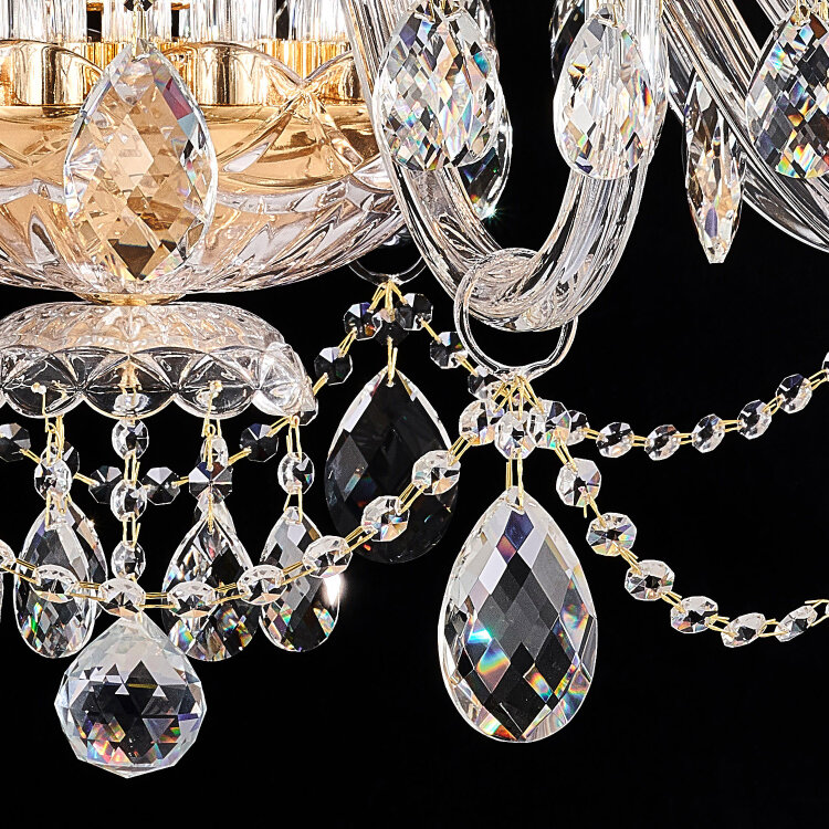 Люстра SNEHA (ILLUMICO) IL2066-10+5PBC-25 ELITE