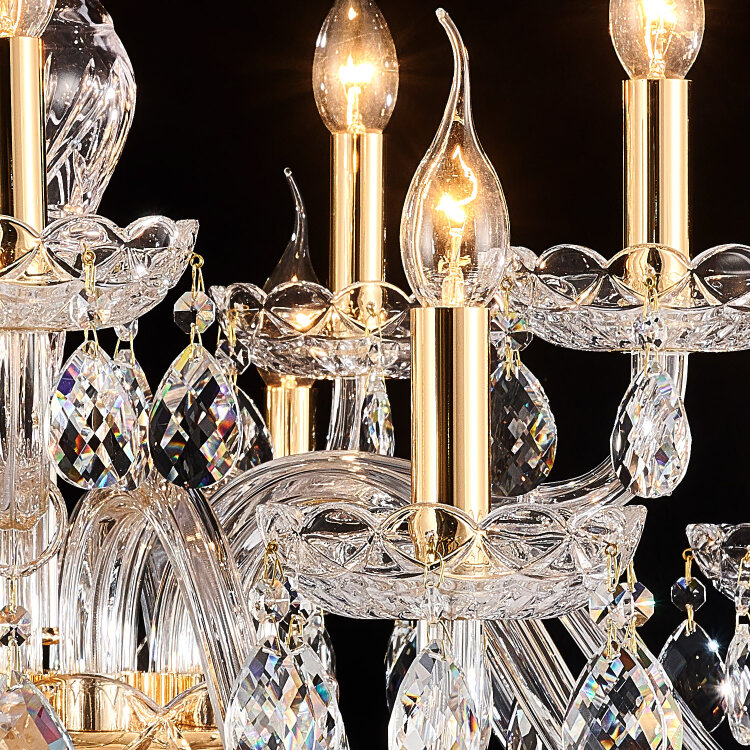 Люстра SNEHA (ILLUMICO) IL2066-10+5PBC-25 ELITE