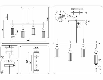 Подвесной светильник Ambrella Light High Light Heigh Light LH55254