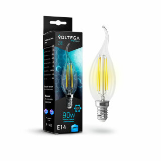 Лампа светод. Voltega Crystal Graphene  Candle wind 9W 4000K E14 7133