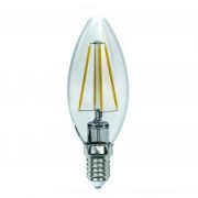 Лампа светодиодная  Uniel LED-C35-13W/3000K/E14/CL PLS02WH серия Sky форма "Свеча"