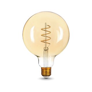 Лампа Gauss LED Vintage Filament 158802008 G125 Flexible E27 6W 2400K Golden