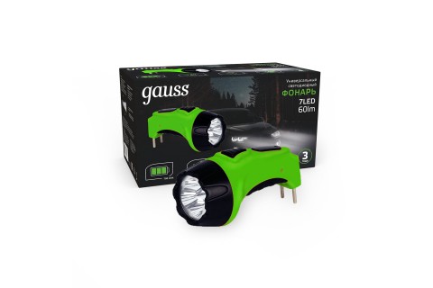 Фонарь ручной Gauss GFL105 7LED 60lm lead acid 700mAh