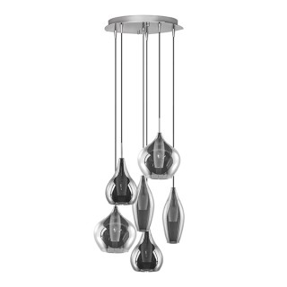 Подвес Lightstar SL 803067 6*40W G9 Pentola ХРОМ/ДЫМЧАТЫЙ