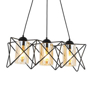 Подвес AURA  C1379-3 BK+BK+BR E27