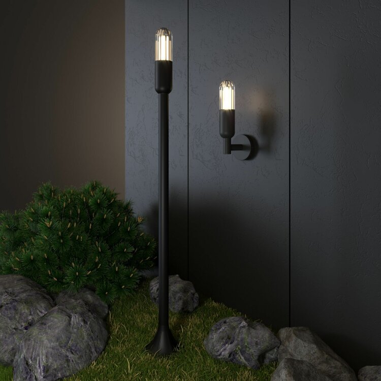 Светильник садово-парковый со светодиодами ISIDA LED (35165/F) черный