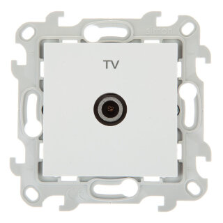 Simon 24 Белый Розетка TV-оконечная 2450476-030