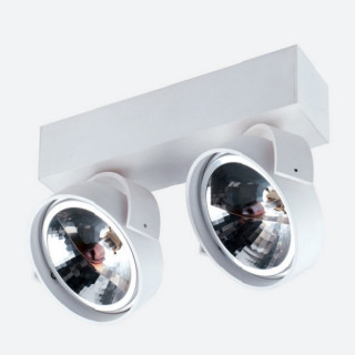 Donolux Светильник накладной, QR111, IP20, D250х60 H189 мм, белый,DL18407/12WW-White Уценка