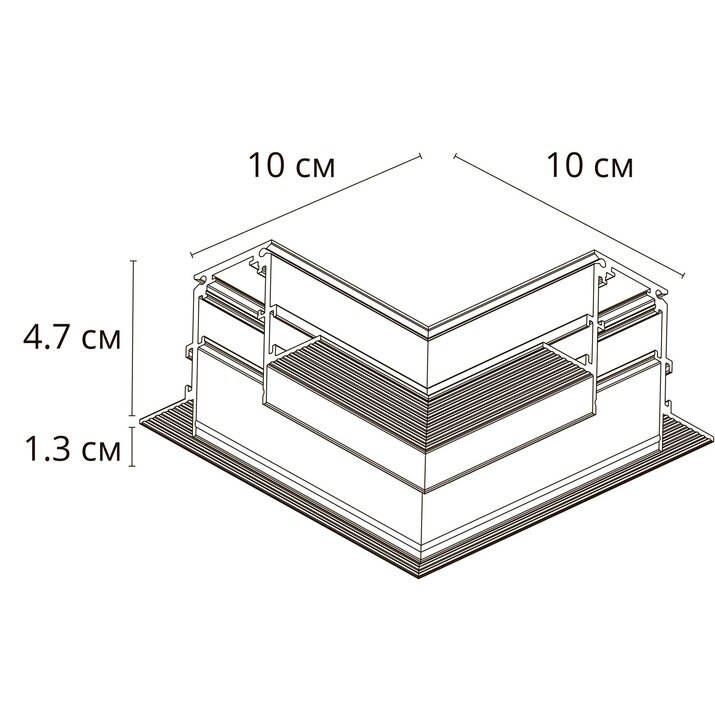 Соединитель угловой Arte Linea-Accessories A487733 белый (12 мм)
