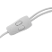 Торшер МТ2015  (белый, с двумя плафонами, 220В,  Е27, 60Вт)