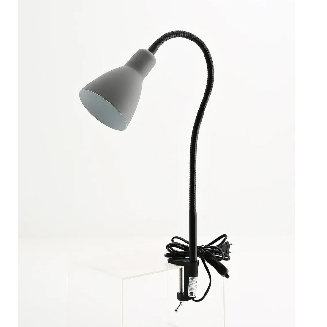 Настольная лампа HТ-701 (GY, серый, на струбцине, Е27, 60Вт)