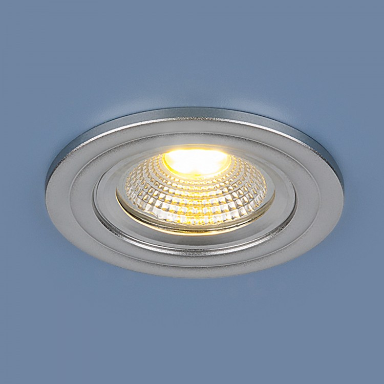 Встраиваемый точечный светильник Elektrostandart9902 LED 3W COB SL серебро