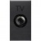 ABB Zenit Розетка TV одиночная 1-мод. Антрацит 2CLA215000N1801 (N2150 AN)