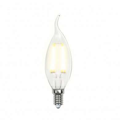 Лампа светодиодная  Uniel LED-CW35-5W/WW/E14/CL/DIM GLA01TR серия Air форма 