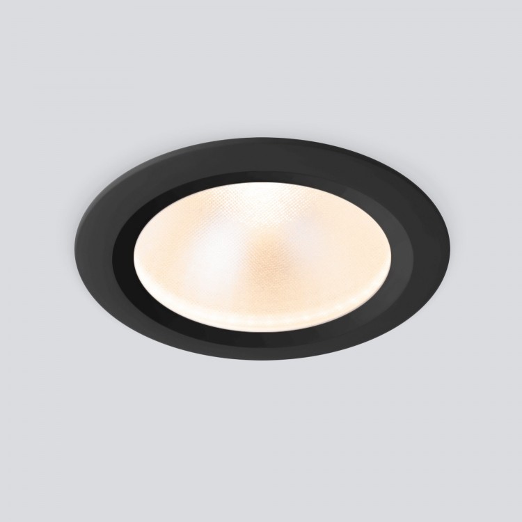 Встраиваемый светодиодный влагозащищенный светильник IP54 Elektrostandard Light LED 3003 (35128/U) черный