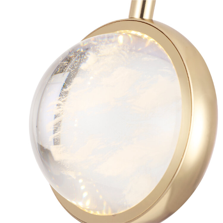 Светильник подвесной Crystal Lux CIELO SP6W LED GOLD 0370/201