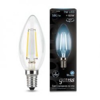 Лампа Gauss LED Filament 7W 103801207 4100K E14 свеча