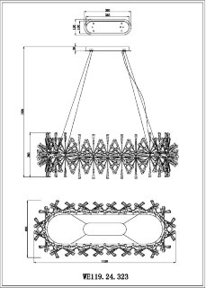Подвесная люстра Wertmark Floriane WE119.24.323