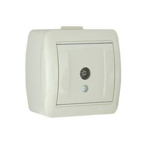 Розетка LEZARD NATA 710-0200-130 ТВ оконечная белый