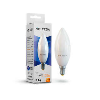 Лампа светод. Voltega Simple Candle 10W 2800K E14 7064