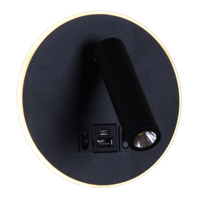 Спот SNEHA 86203-9.2-001KT LED12W+USB BK