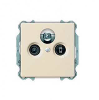 ABB Basic 55 Центральная плата  в кач-ве накл для ТВ-R розеток Слоновая кость