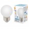 Лампа светодиодная Volpe LED-G45-1W/6000K/E27/FR/C  форма "шар" матовая