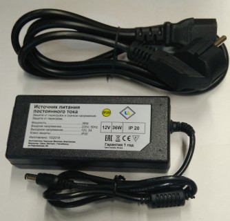 Блок питания ULA-36W-12V (MING) 409 + шнур
