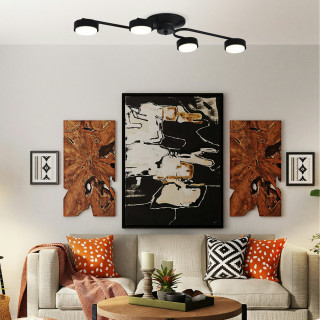 Светильник потолочный Escada 100007/4C GX53*15W Black ES0000021L