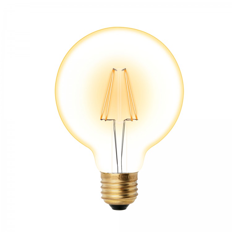 Лампа светодиодная  Uniel LED-G95-6W/GOLDEN/E27 серия Vintage (4869)