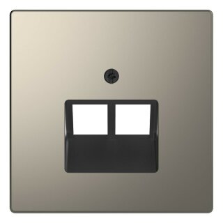 Merten SD D-Life Никель Накладка центральная для розетки 2-ой RJ45