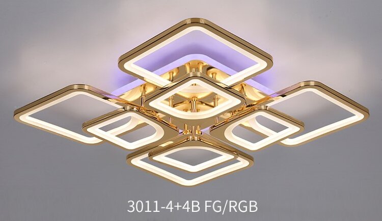 Потолочная люстра Veneto Luce 3011/4+4B FGD+RGB