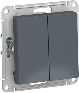 Systeme Electric AtlasDesign Грифель Переключатель 2-клавишный перекрестный, 2 x сх. 7, 10АХ, механи