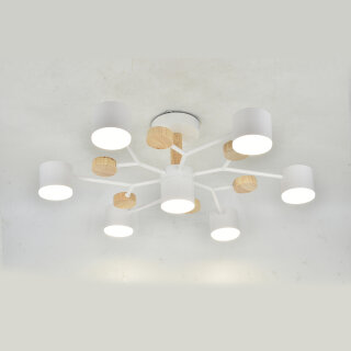 Люстра  MS 1202/7 Вустер белый/дерево  7*GX53 max.11W