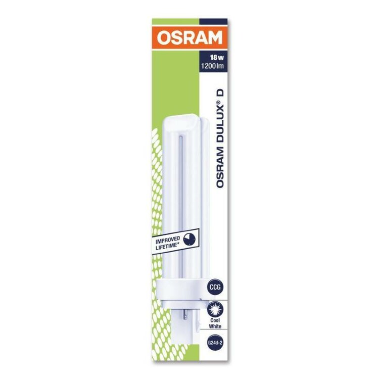 OSRAM люм. DULUX D 18W/21-840 G24d-2 4000K холод.бел