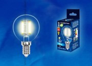 Лампа светодиодная  Uniel LED-G45-6W/WW/E14/CL 3000K серия Sky прозр. (956)