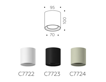 Корпус светильника накладной Ambrella Light DIY Spot C7723