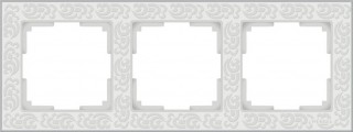 Werkel Floc Рамка 3 поста Белый WL05-Frame-03-white