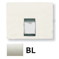 Накл. ABB 1-ая тел/комп. роз. белый жасмин 8417.1 BL