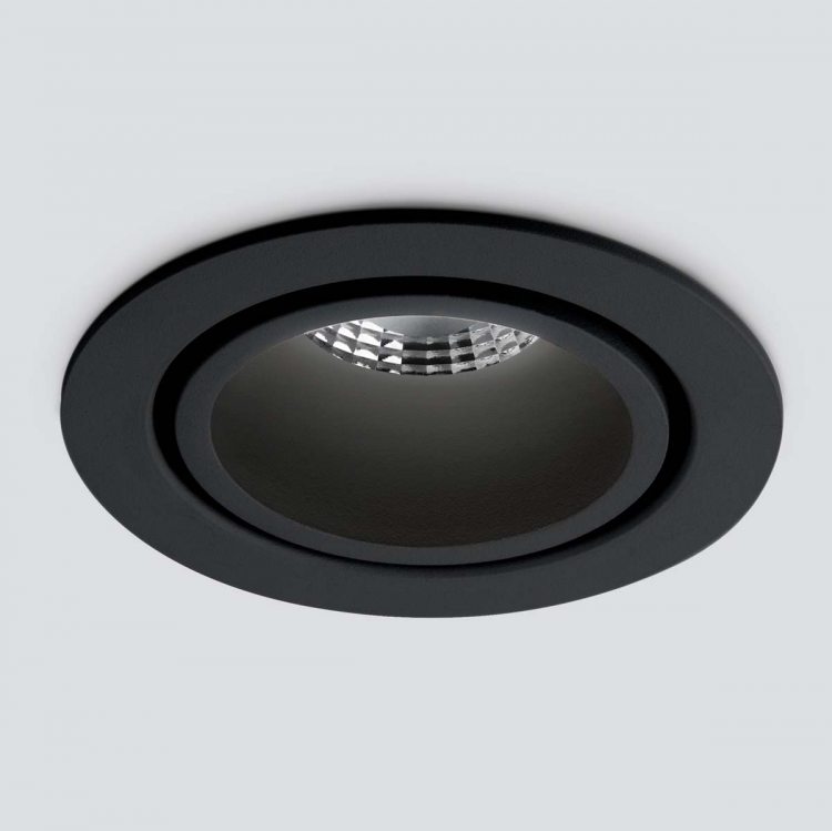 Встраиваемый светодиодный светильник Elektrostandard 15267/LED 7W 4200K BK/BK черный/черный