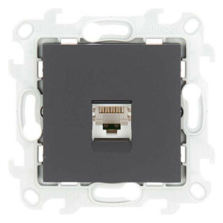 Simon 24 Графит Розетка RJ45 кат. 5е UTP