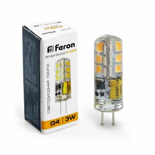 Лампа светодиодная Feron LB-424 G4 3W 12V 2700K (659)