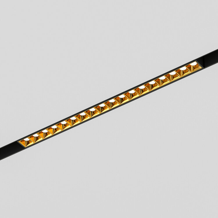 Slim Magnetic Трековый светильник 18W 4000K Artas (чёрный/золото) Elektrostandard 85104/01
