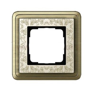 GIRA ClassiX Art Рамка 1-ая Бронза/Кремовый