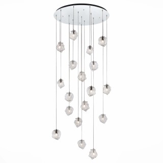 Светильник подвесной ST-Luce хром/прозрачный E14 18*40W SL1175.103.18