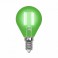 Лампа светодиодная  Uniel LED-G45-5W/Green/E14 GLA02GR "Шар" серия Air color, зеленый свет