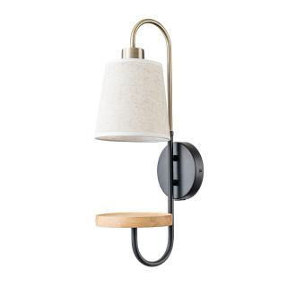Бра ESCADA 582/1A E14*40W Black/Brass/Wood
